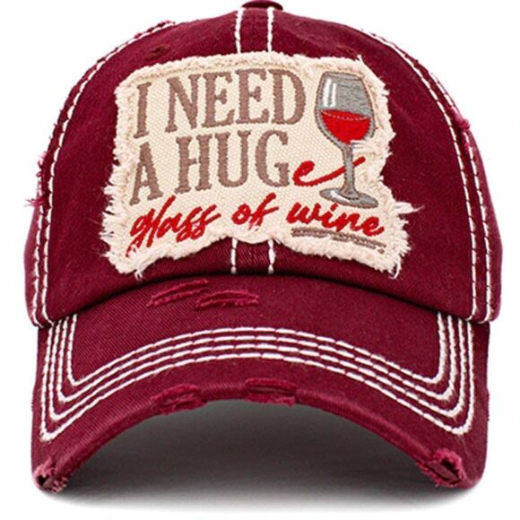KBETHOS Accessories - Burgundy I Need a Huge Glass of Wine